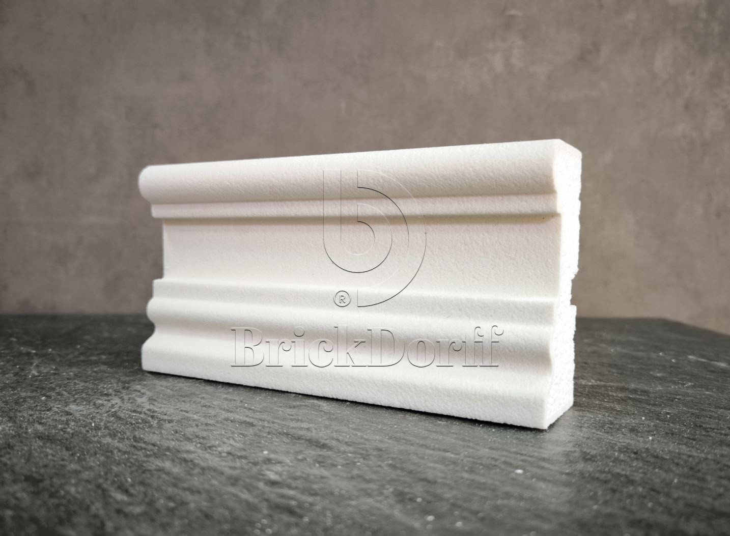Молдинг для фасада - лепнина, декор из пенополистирола МВ-100/3 (МС-108) 100*45*2000 мм