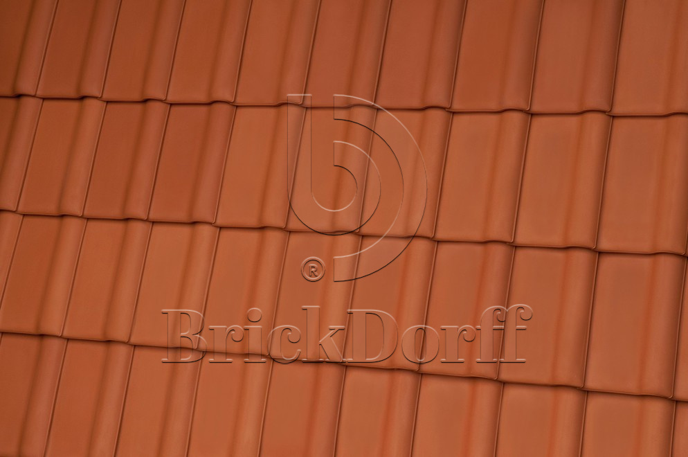 Керамическая черепица рядовая Roben Piemont натуральный красный