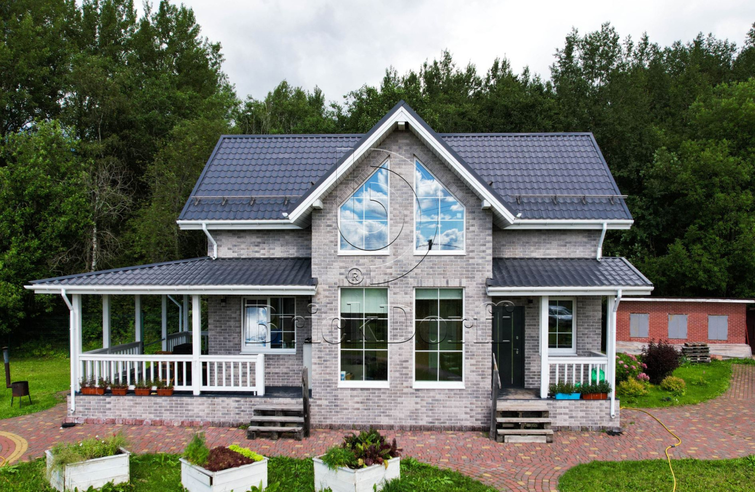 Viano Grys 245X66х7,4 мм Клинкерная фасадная плитка под кирпич облицовочная, серо-бежевый