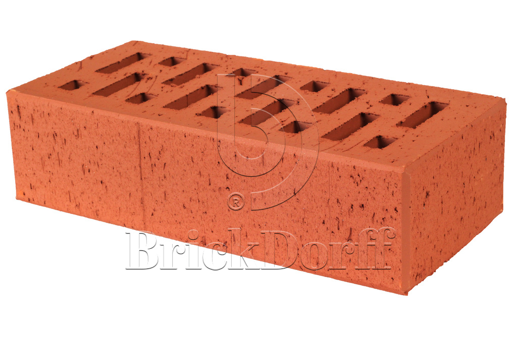 Lode SKARBAIS JANKA шероховатый, 250*120*65 мм, Печной Кирпич керамический пустотелый, терракотовый, красный