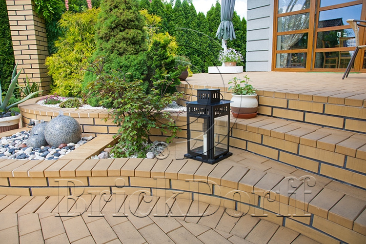 Тротуарная плитка / брусчатка Клинкерная желтая LHL klinker SAHARA 200*100*47 мм