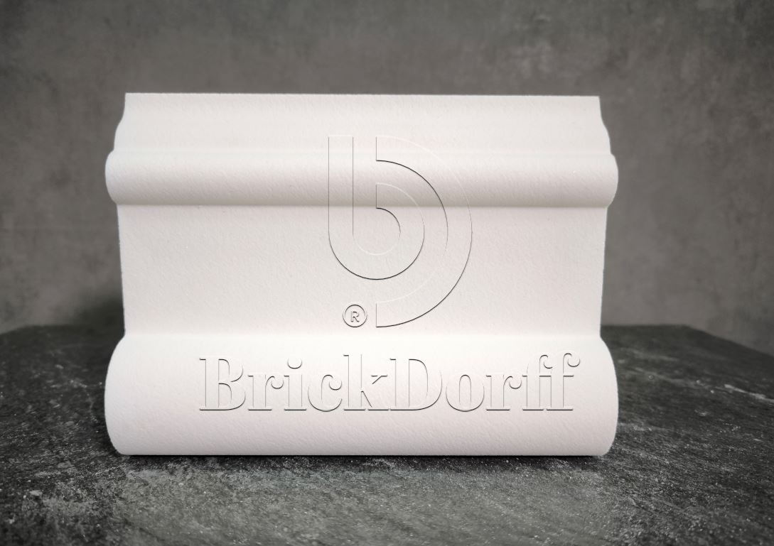 МОЛДИНГ цокольный для Фасада и Интерьера - лепнина, декор из пенополистирола ЦВ-150/3 150*70*2000 мм