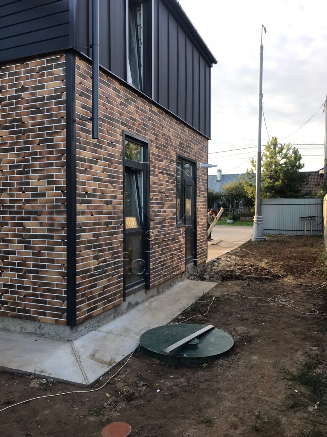 Retro Brick Curry фасадная термопанель из пенополистирола ППС 60 мм с клинкерной плиткой