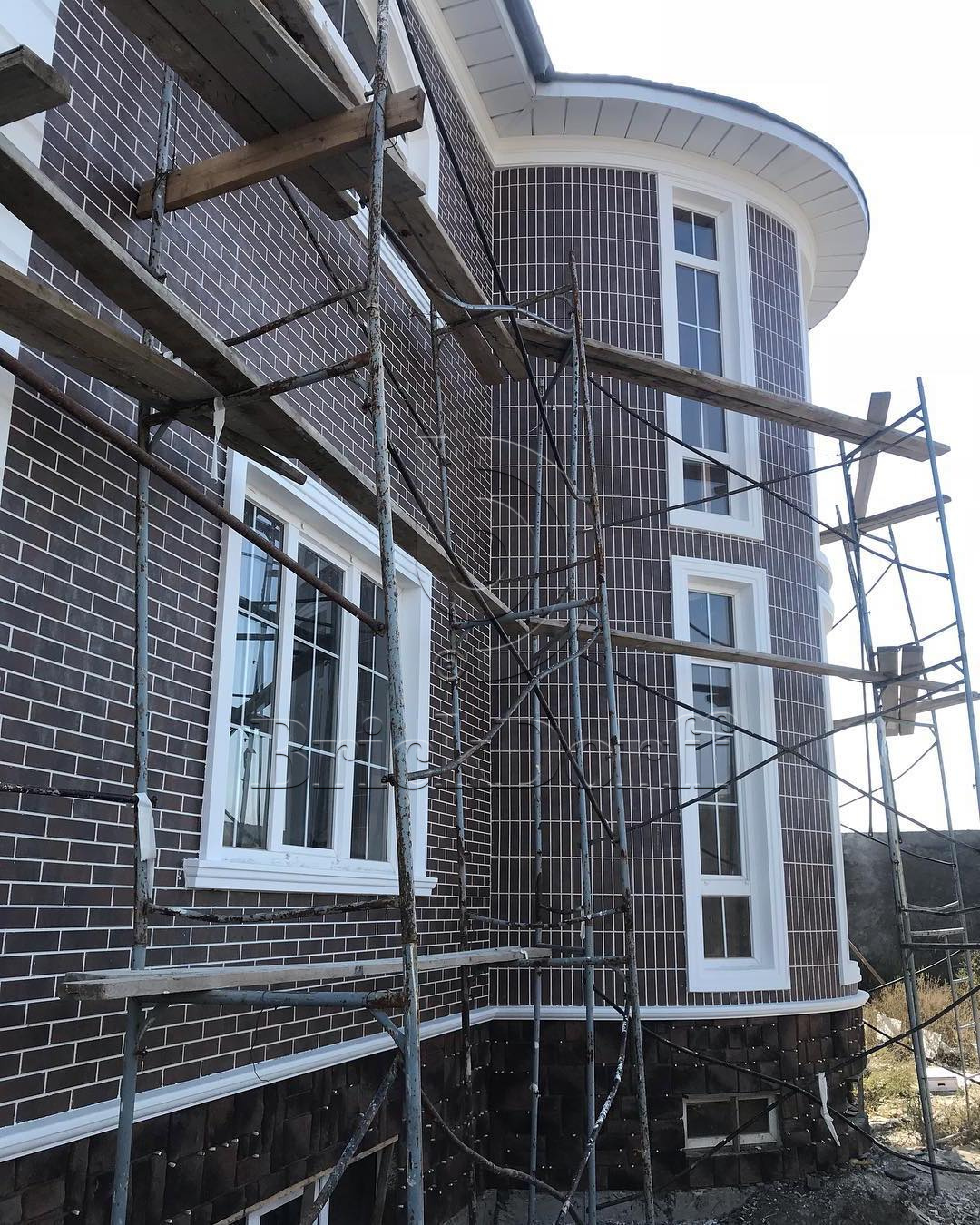 Semir Brown 245X66х7,4 мм Клинкерная фасадная плитка под кирпич облицовочная, коричневая