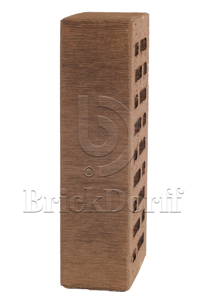 Lode ASAIS BRUNIS штриховой, 250*120*65 мм, Печной Кирпич керамический пустотелый, коричневый