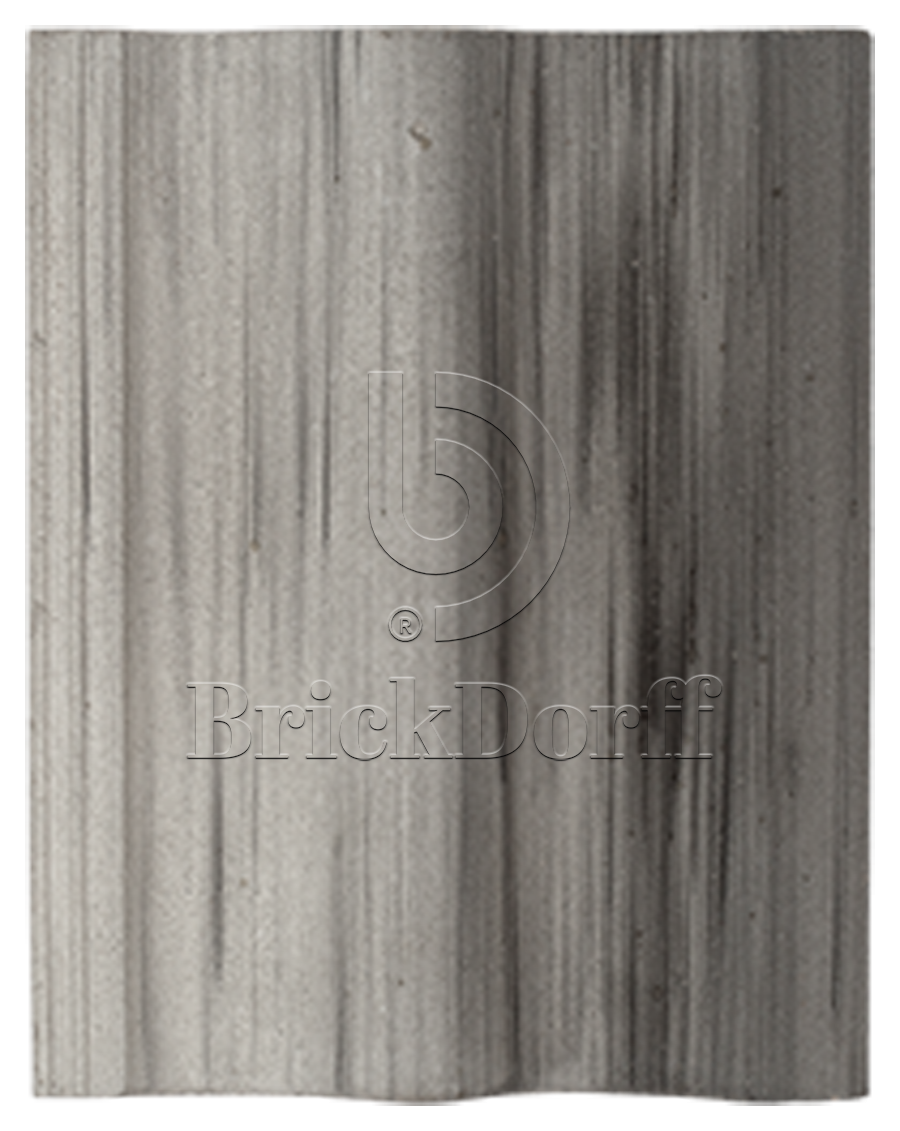 Натуральная цементно-песчаная черепица рядовая Antik серый 81, Старый камень Kriastak Baltic tile