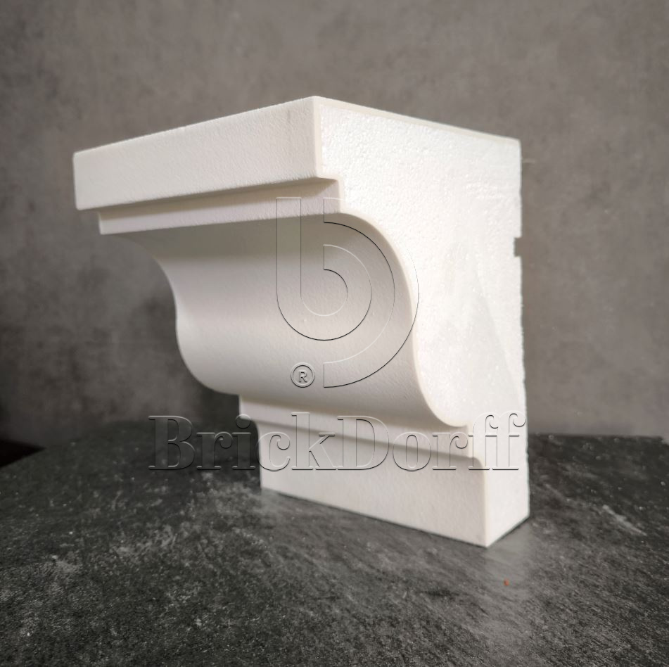 КАРНИЗ для Фасада и Интерьера - лепнина, декор из пенополистирола КВ-250/3 250*200*2000 мм