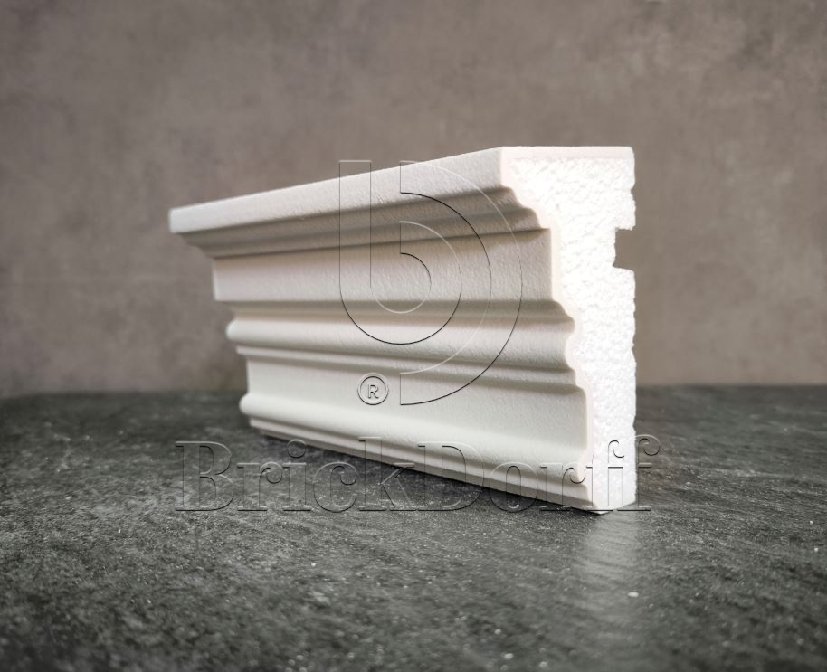 ПОДОКОННИК для Фасада и Интерьера - лепнина, декор из пенополистирола ПВ-110/2 110*60*2000 мм