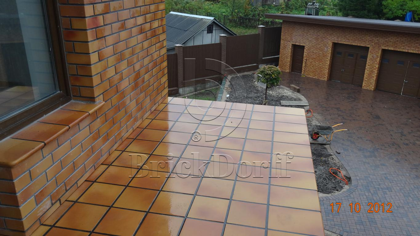 Клинкерная фасадная плитка облицовочная под кирпич Stroeher (Штроер) Keravette Chromatic 307 weizengelb гладкая DF8, 240*52*8 мм