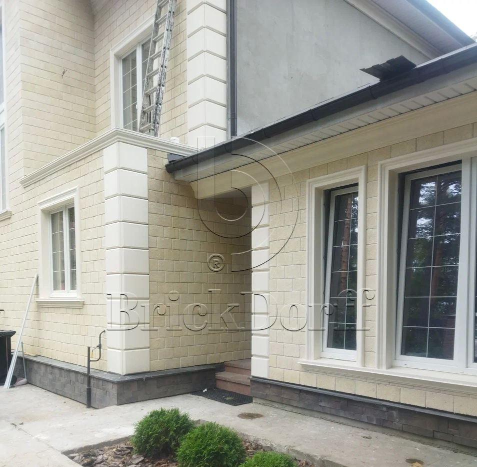 Рустовый камень (Боссажи)  для отделки Фасада углы - лепнина, декор из пенополистирола БВ-2/1 320*40*500 мм