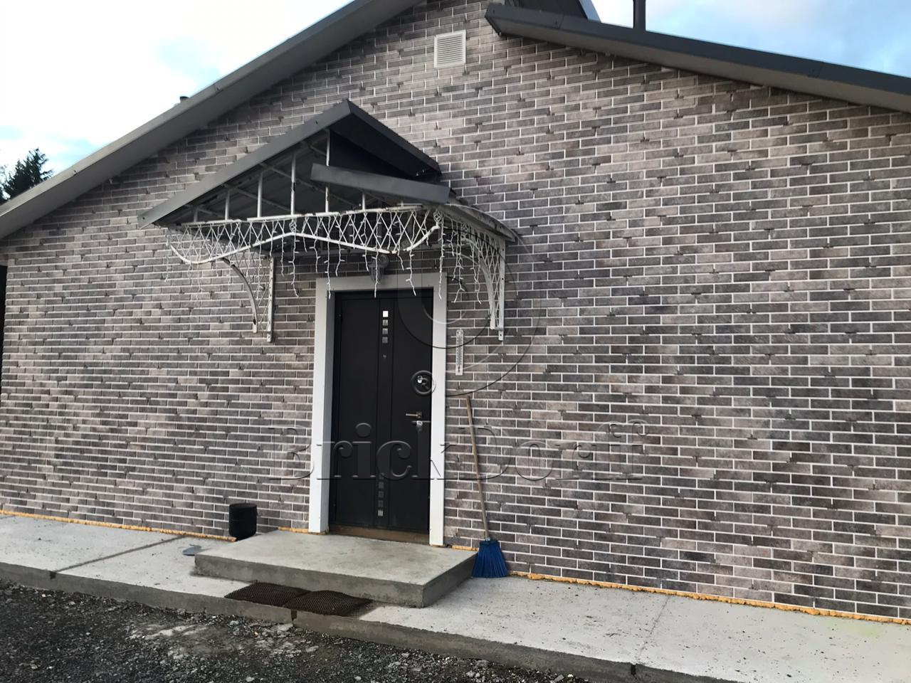 Viano Grys 245X66х7,4 мм Клинкерная фасадная плитка под кирпич облицовочная, серо-бежевый