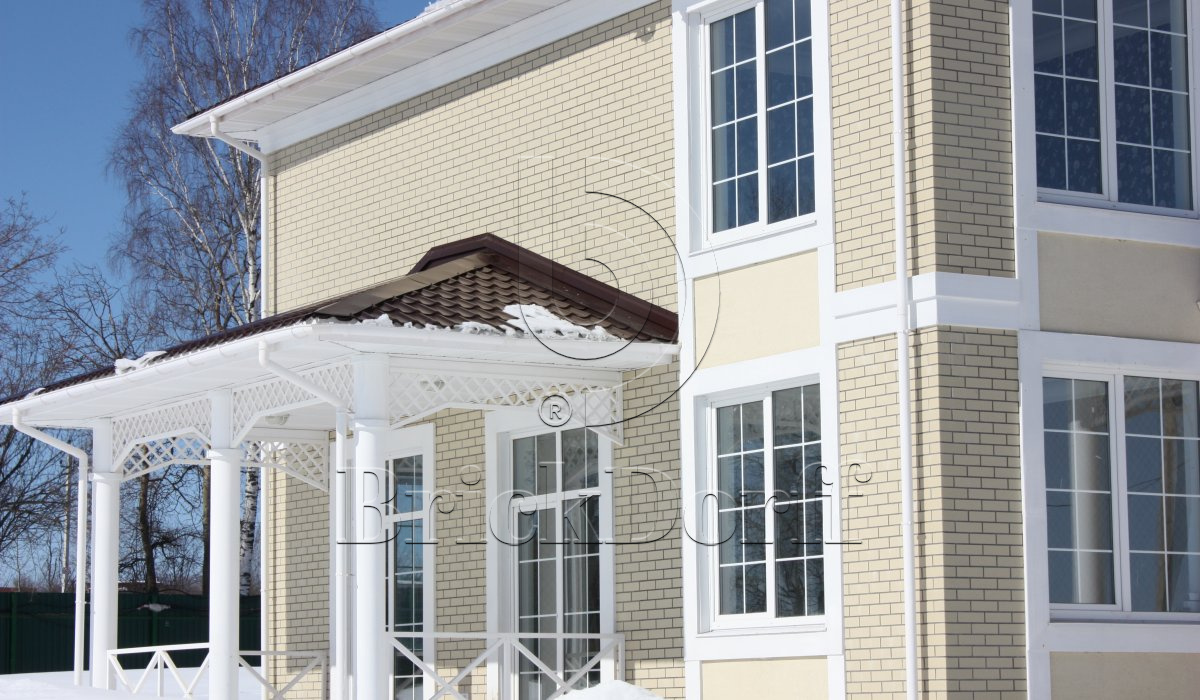 Alaska Beige genarbt, 240*71*7 мм, Клинкерная фасадная плитка облицовочная под кирпич бежевая, ABCklinker