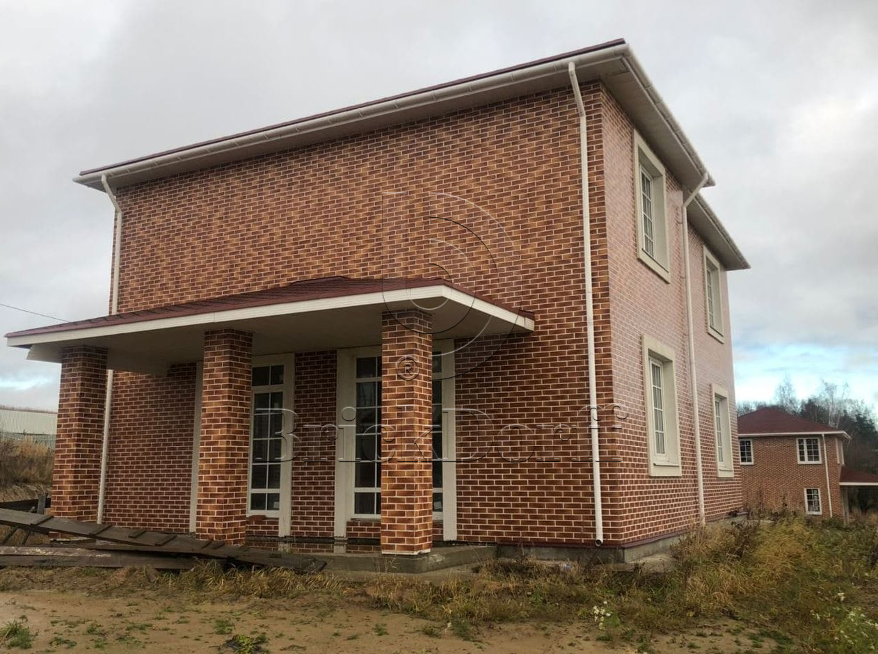 Aquarius Brown 245X66х7,4 мм Клинкерная фасадная плитка под кирпич облицовочная желтая