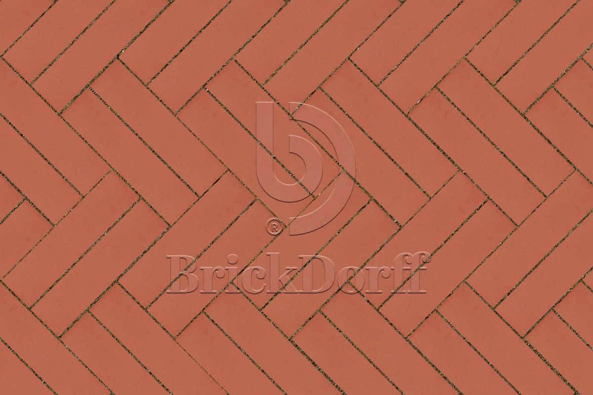 Клинкерная тротуарная плитка ригельная - брусчатка Lode  JANKA красный  250х45х65 мм