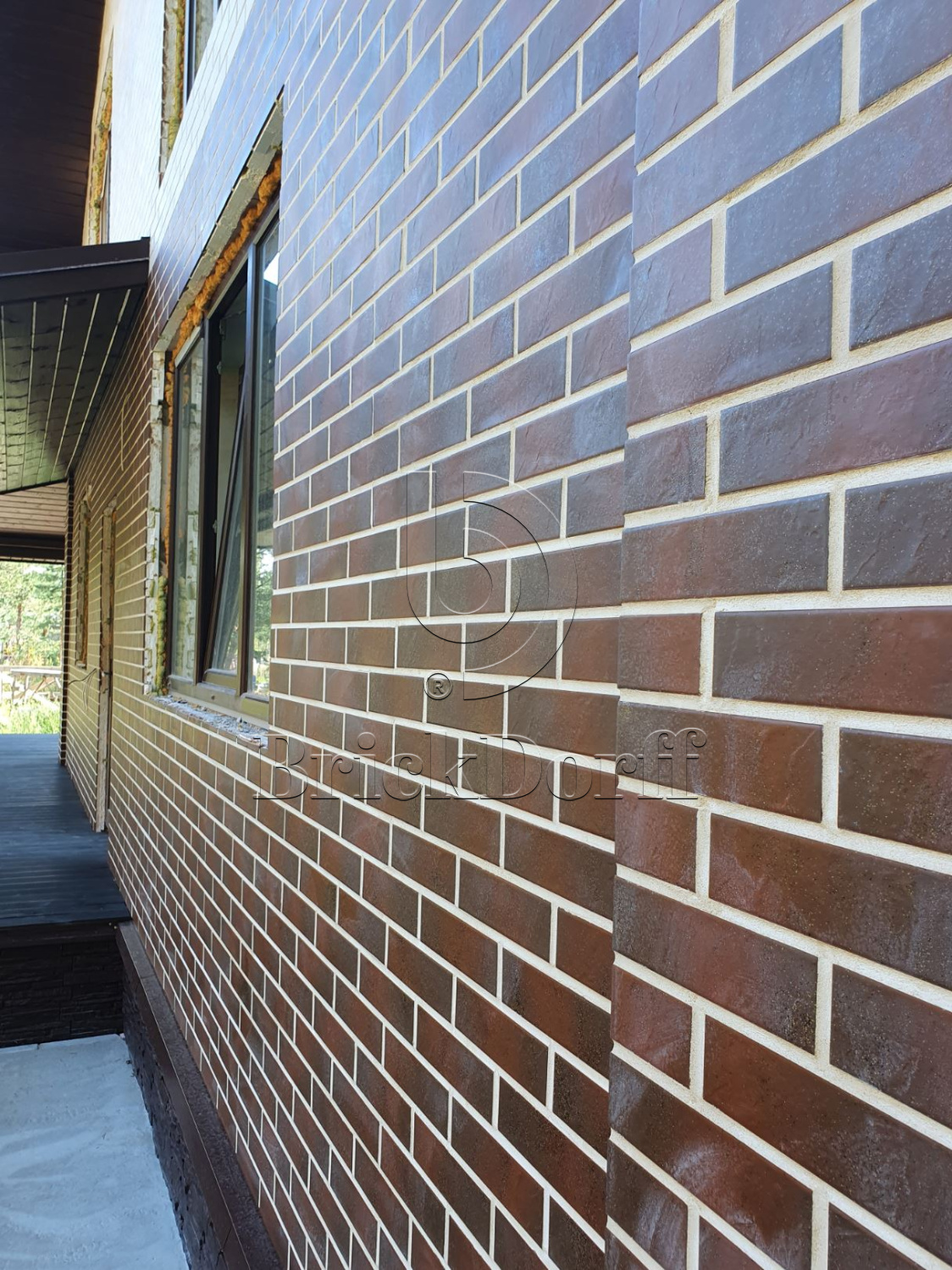 Semir Brown 245X66х7,4 мм Клинкерная фасадная плитка под кирпич облицовочная, коричневая