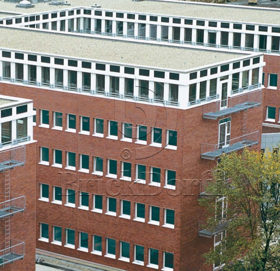 Клинкерная фасадная плитка облицовочная под кирпич Stroeher (Штроер) Keraprotect 415 breda рельефная NF11, 240*71*11 мм