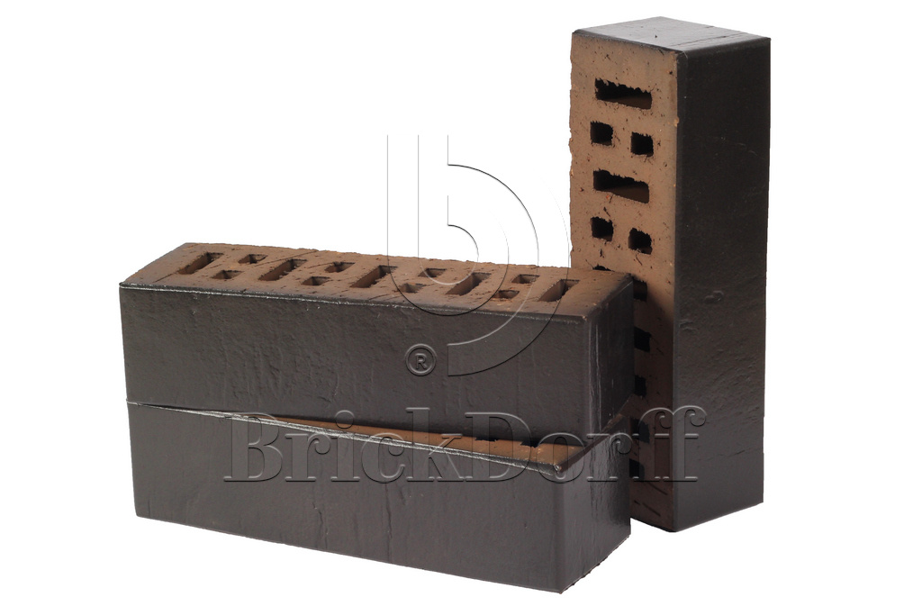 Кирпич клинкерный облицовочный антрацит, Lode KRYPTON (ново)гладкая, 250*85*65 мм