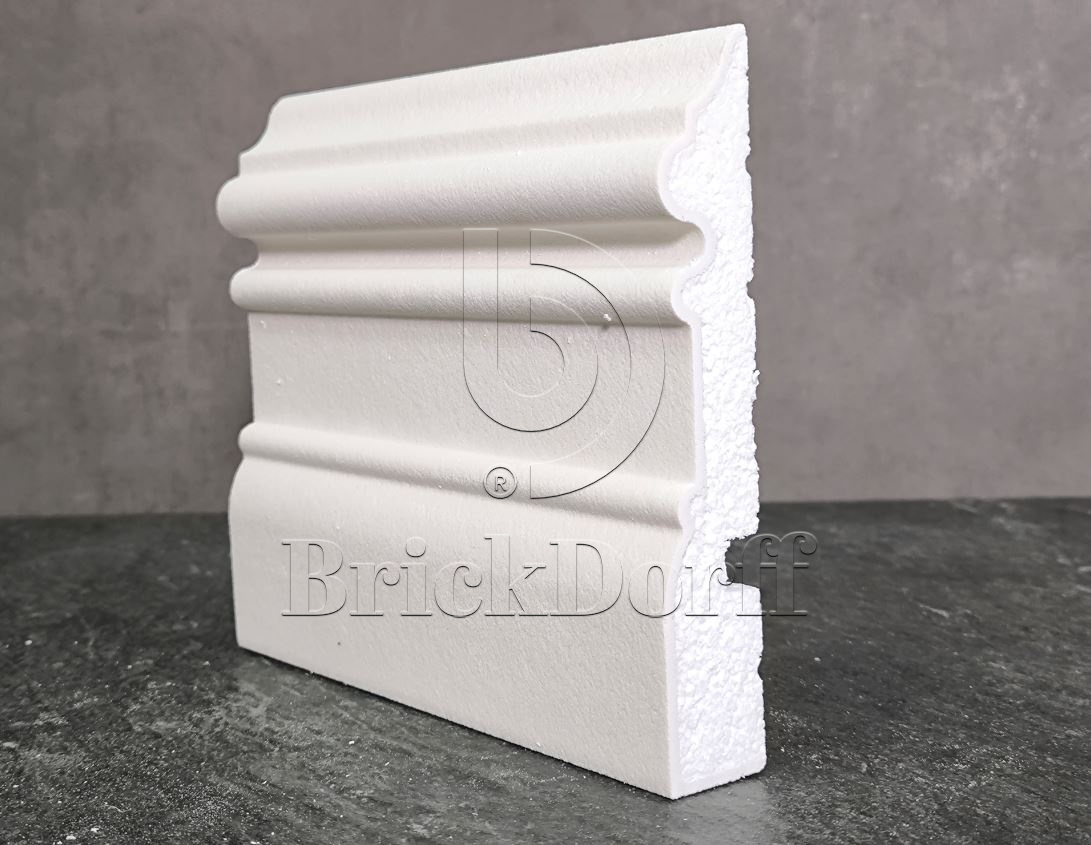 МОЛДИНГ цокольный для Фасада и Интерьера - лепнина, декор из пенополистирола ЦВ-170/1 170*30*2000 мм