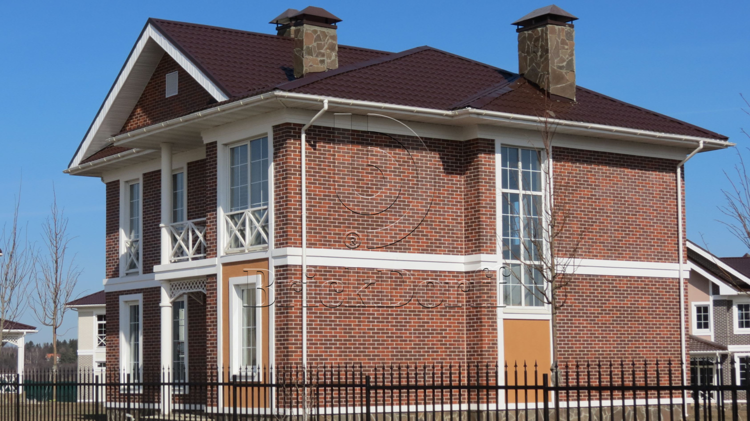 ABC Rotbunt Struktur 240*71*8 мм Клинкерная фасадная плитка облицовочная под кирпич