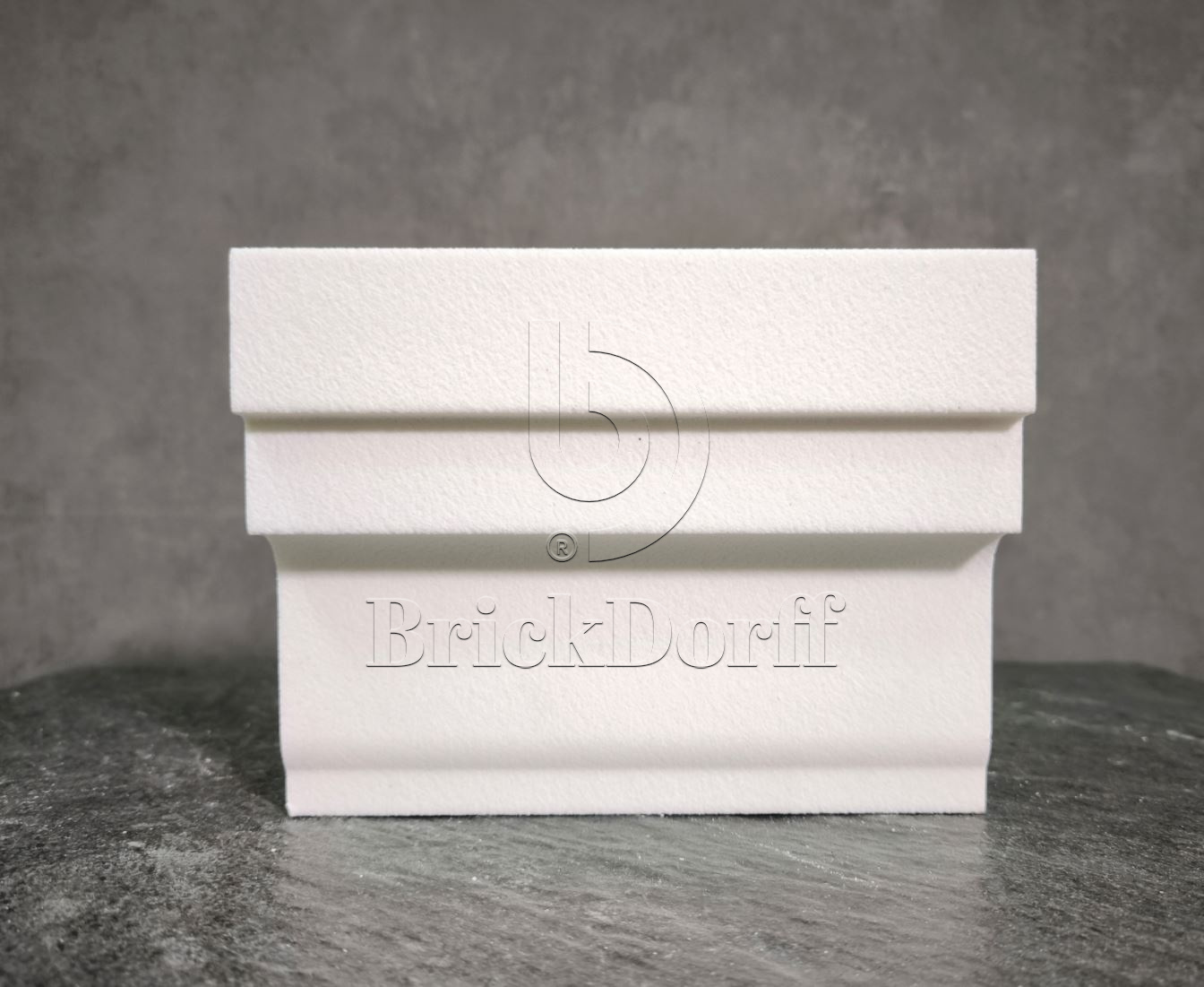 Молдинг для фасада - лепнина, декор из пенополистирола МВ-150/10 (МС-165) 150*60*2000 мм