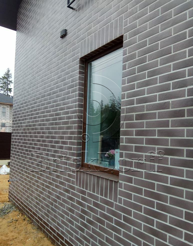 Taurus Grys 245X66х7,4 мм Клинкерная фасадная плитка под кирпич облицовочная, серая