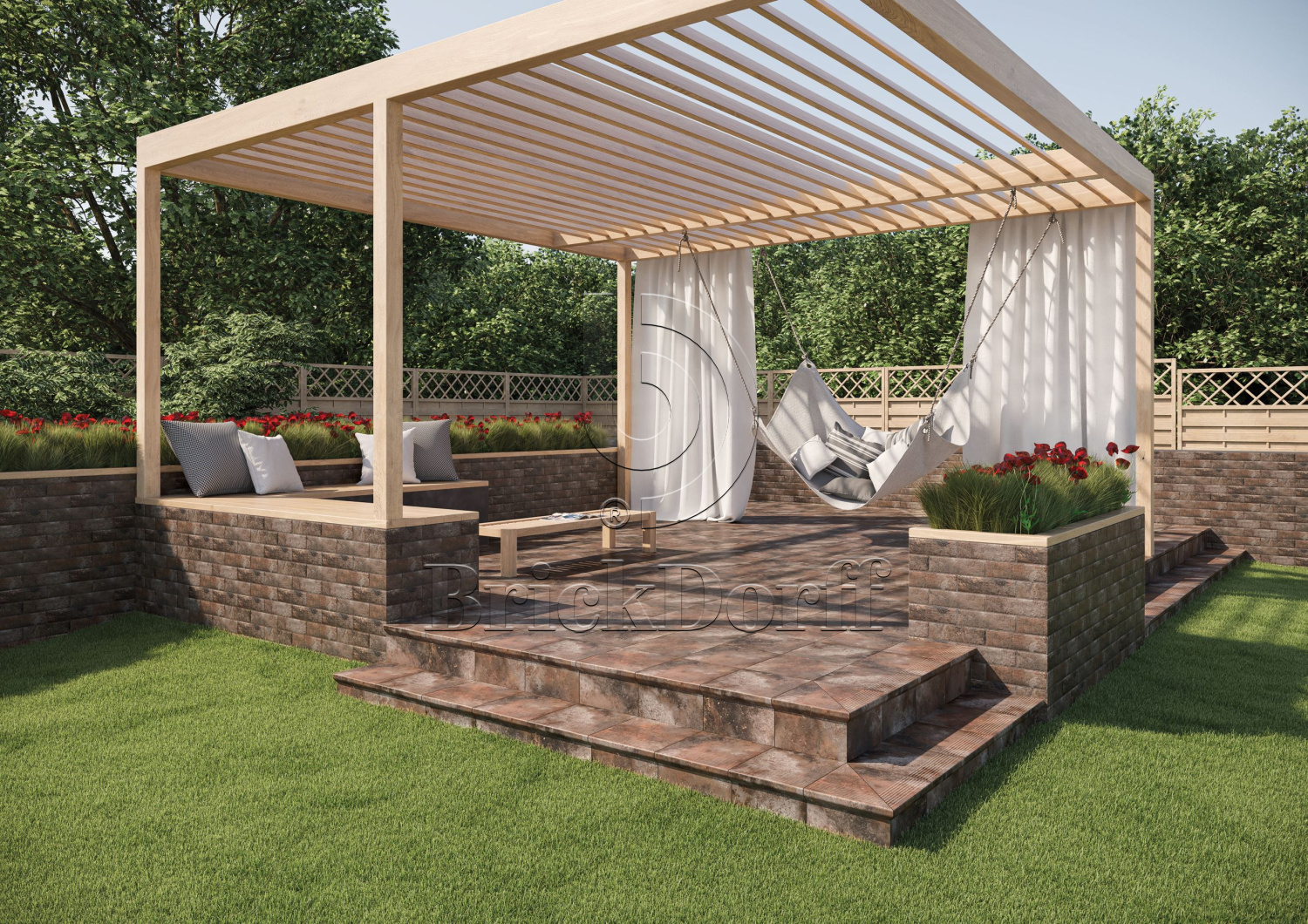 Клинкерная плитка Arteon Taupe 300x300x11 – для улицы, террасы, крыльца, лестницы, морозостойкая