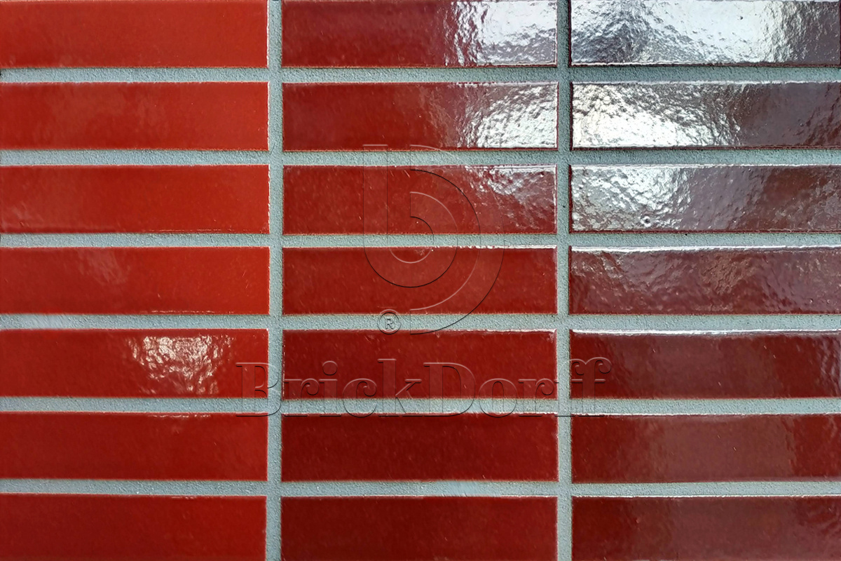 PRO-18-1 Глазурованная клинкерная фасадная плитка под кирпич ral 3000 240x71x10 мм