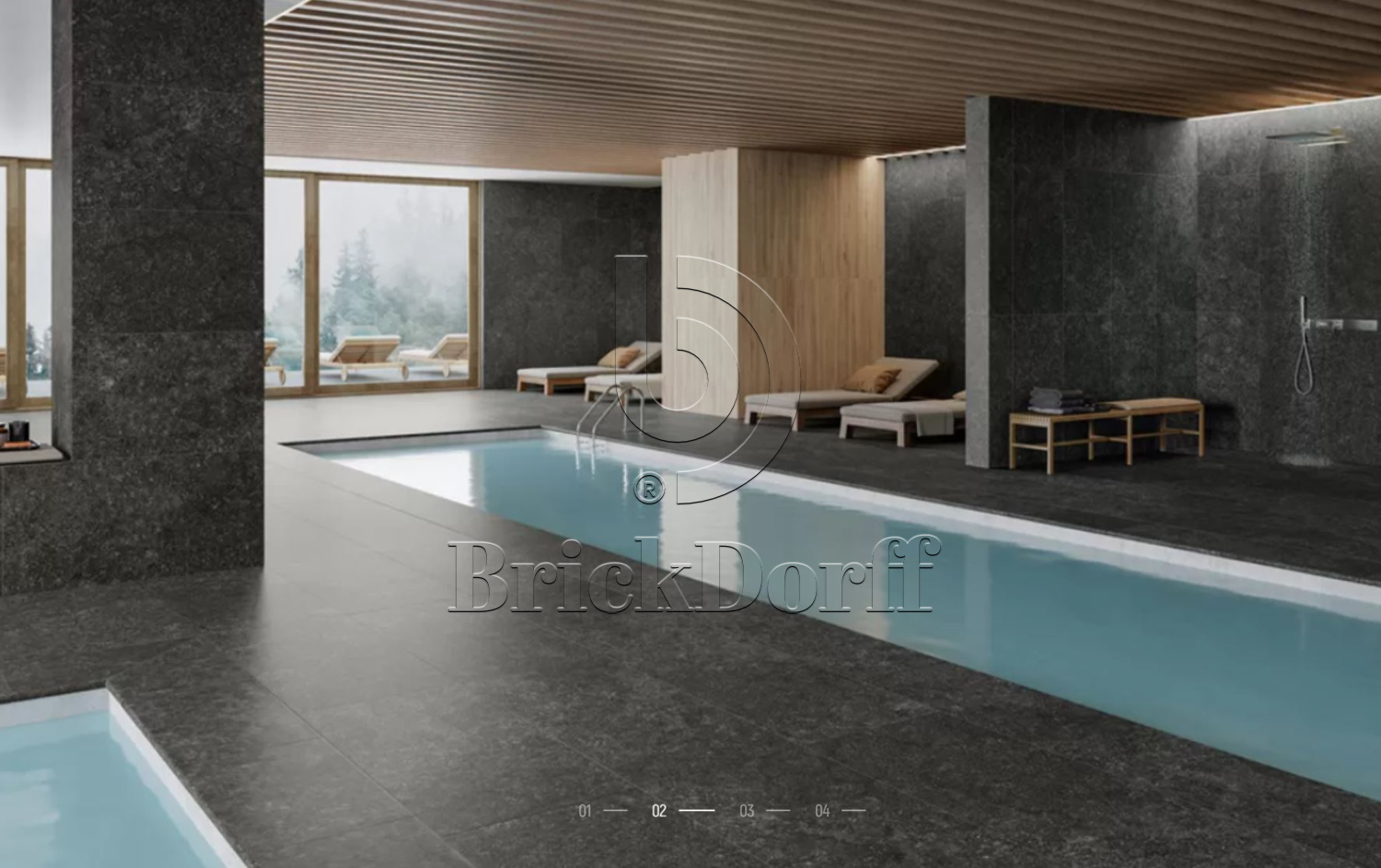 Ardenas ANTRACITA Exagres 330*330*12 мм, клинкерная ступень флорентинер- с капиносом, противоскользящая