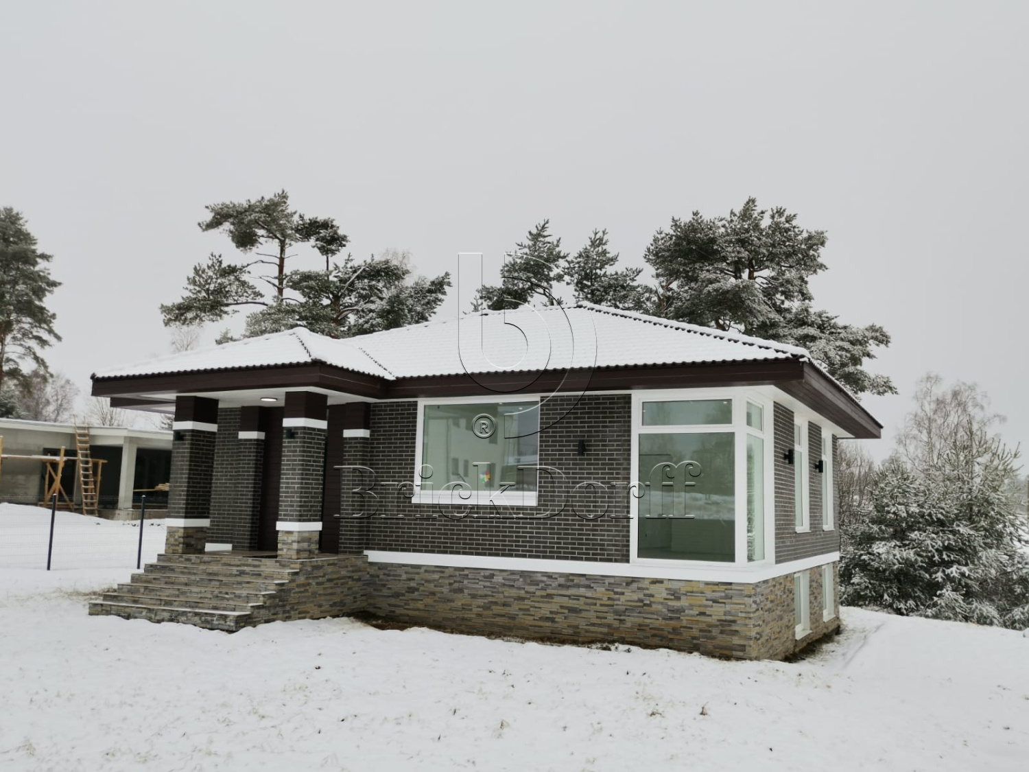 Semir Grafit 245X66х7,4 мм Клинкерная фасадная плитка под кирпич облицовочная, серая