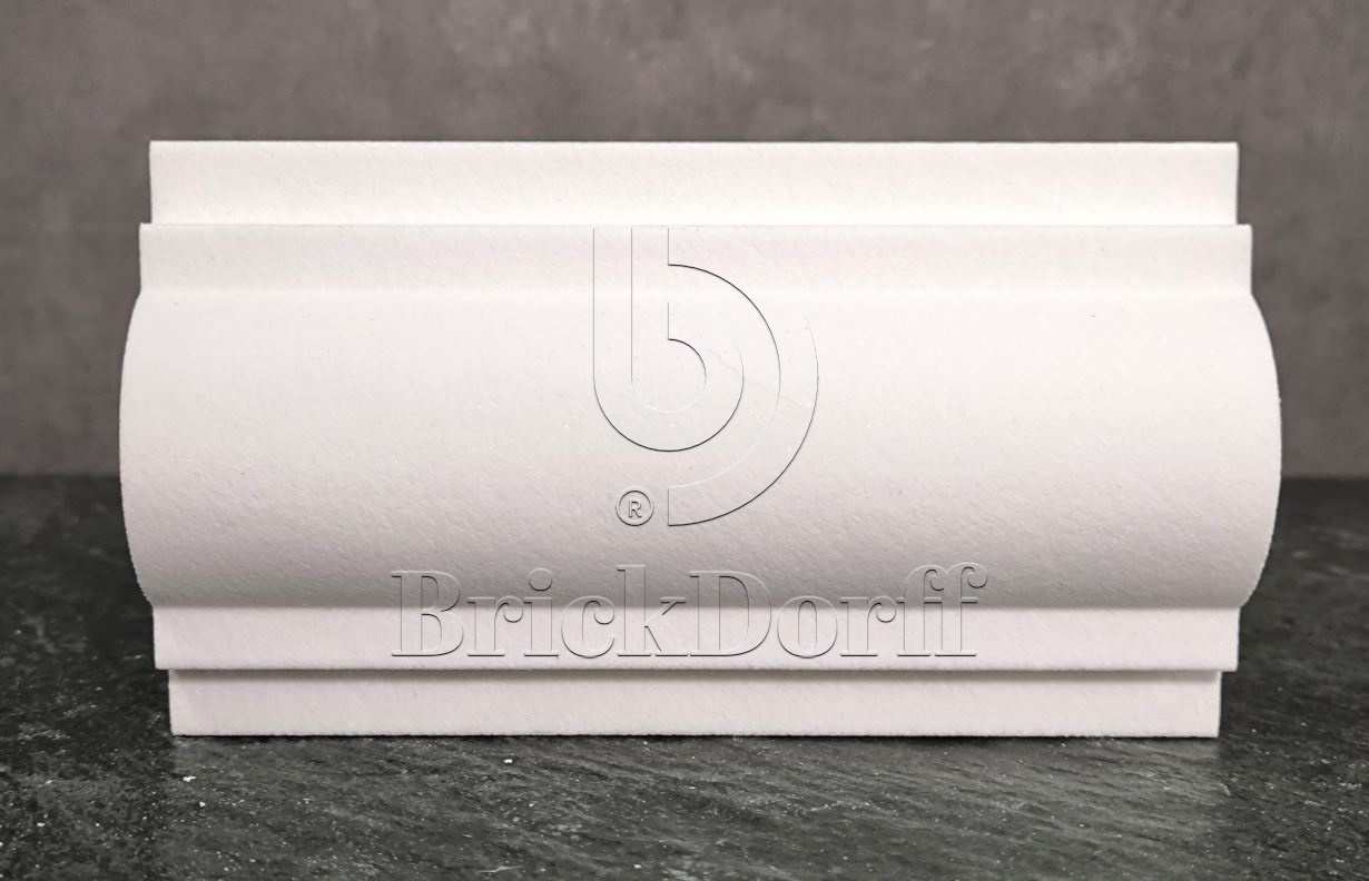 Молдинг для фасада - лепнина, декор из пенополистирола МВ-110/3 (МС-113) 110*40*2000 мм