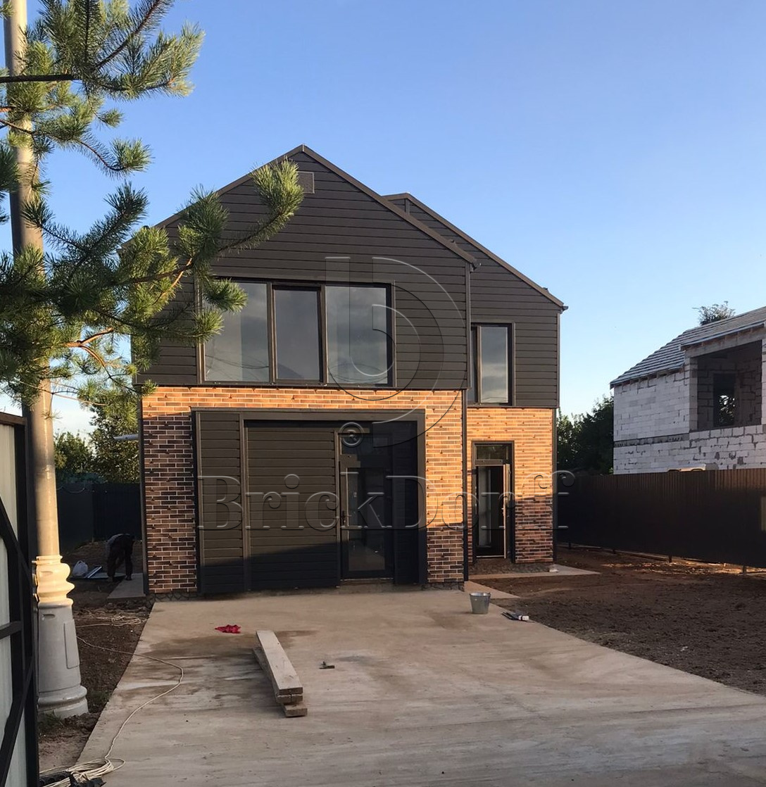 Retro Brick Curry фасадная термопанель из пенополистирола ППС 60 мм с клинкерной плиткой