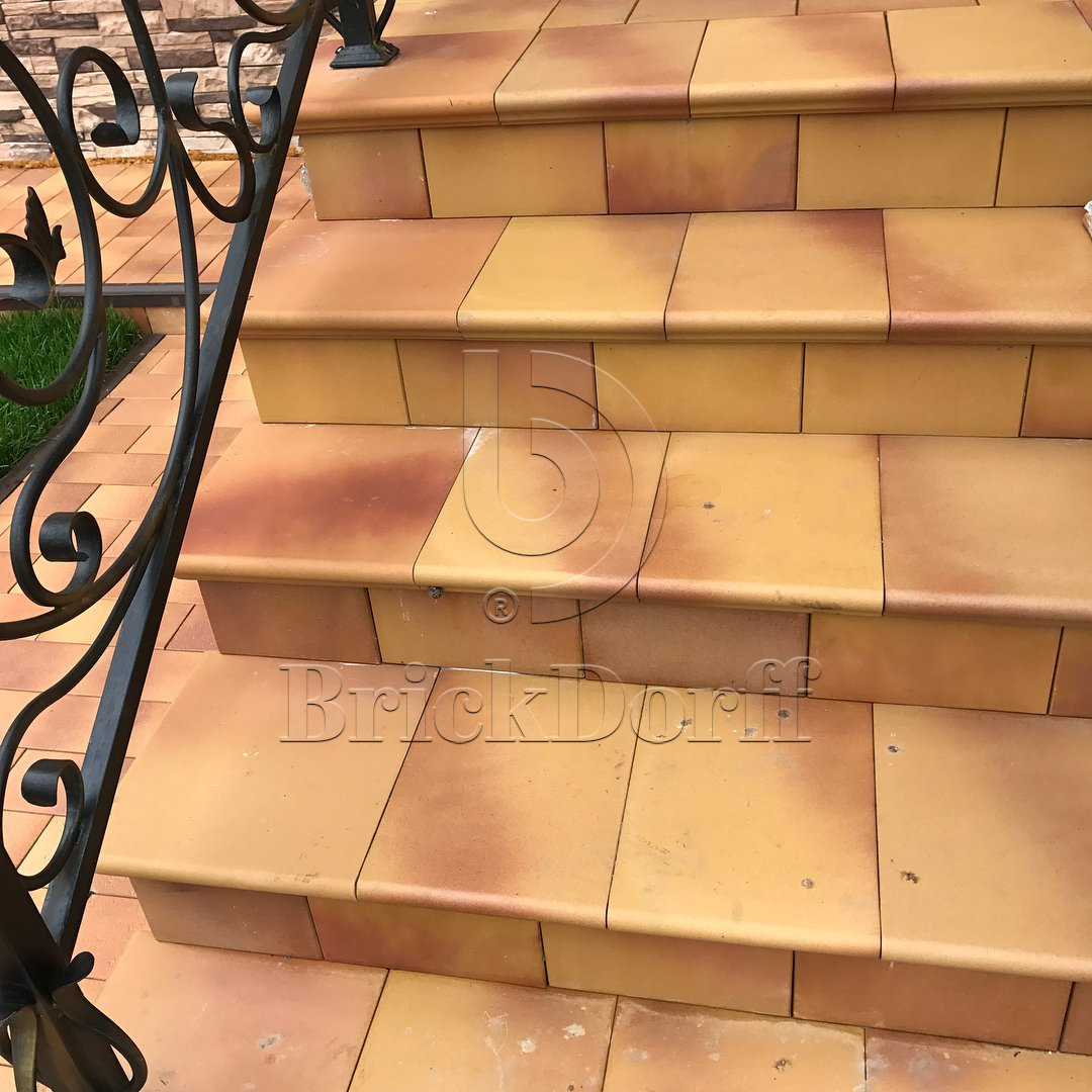 Плитка напольная противоскользящая Клинкерная Stroeher KERAPLATTE TERRA 307 wheat 240*240*12 мм