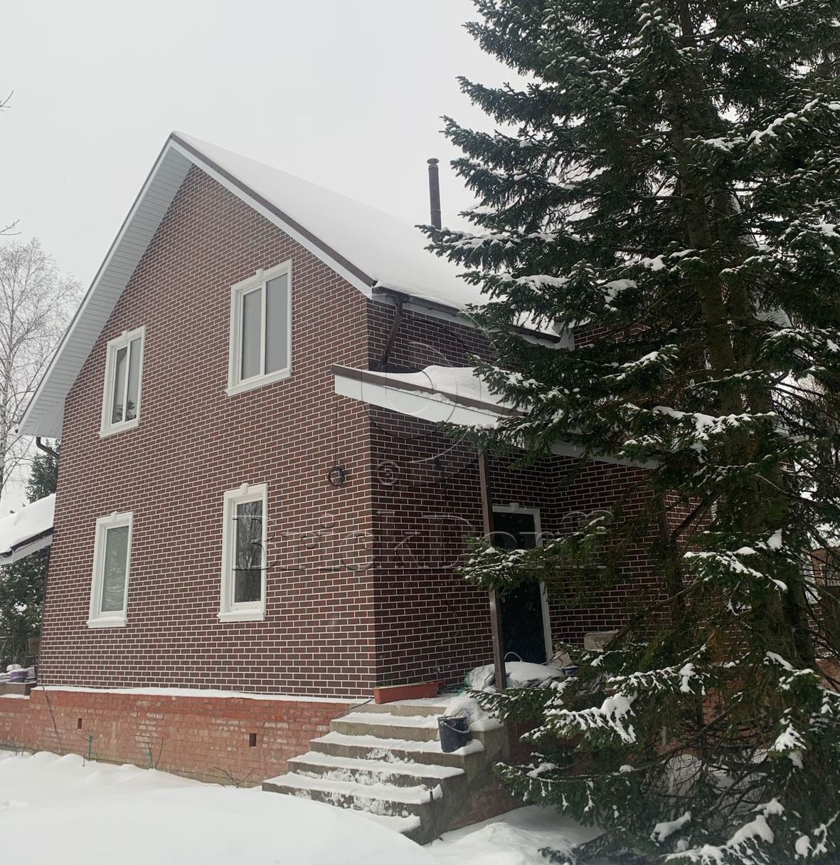 CLOUD BROWN 245X66х7,4 мм Клинкерная фасадная плитка под кирпич облицовочная коричневая