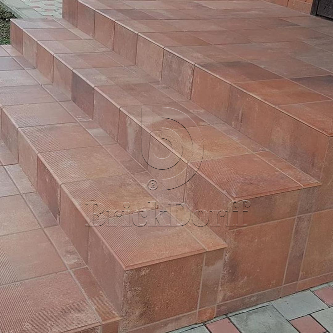 Клинкерная плитка Scandiano Rosso 300x300x11 – для улицы, террасы, крыльца, лестницы, морозостойкая