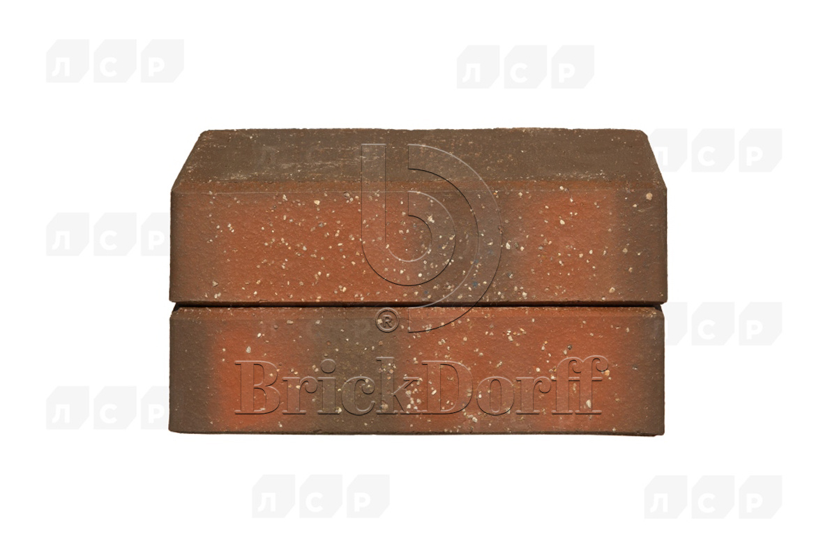 Тротуарная плитка / брусчатка Клинкерная ЛСР красный флэшинг "Ноттингем" 200*100*50 мм