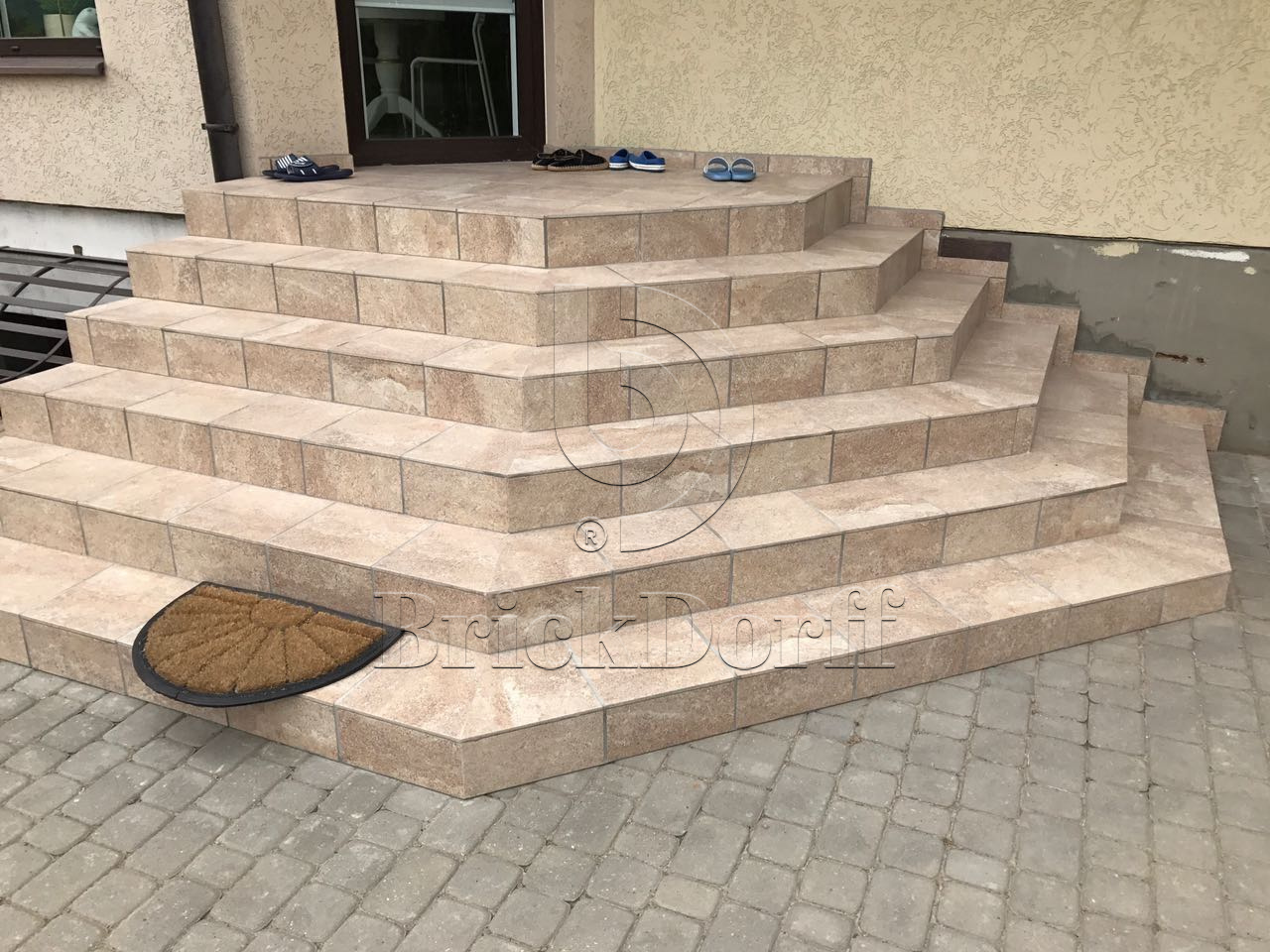 Клинкерная Плитка напольная противоскользящая Stroeher KERAPLATTE EPOS 955 eres 594*294*10 мм