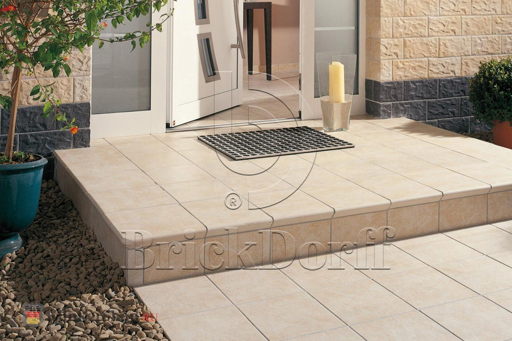 Клинкерная Плитка напольная противоскользящая Stroeher KERAPLATTE ROCCIA 833 corda 240*240*10 мм