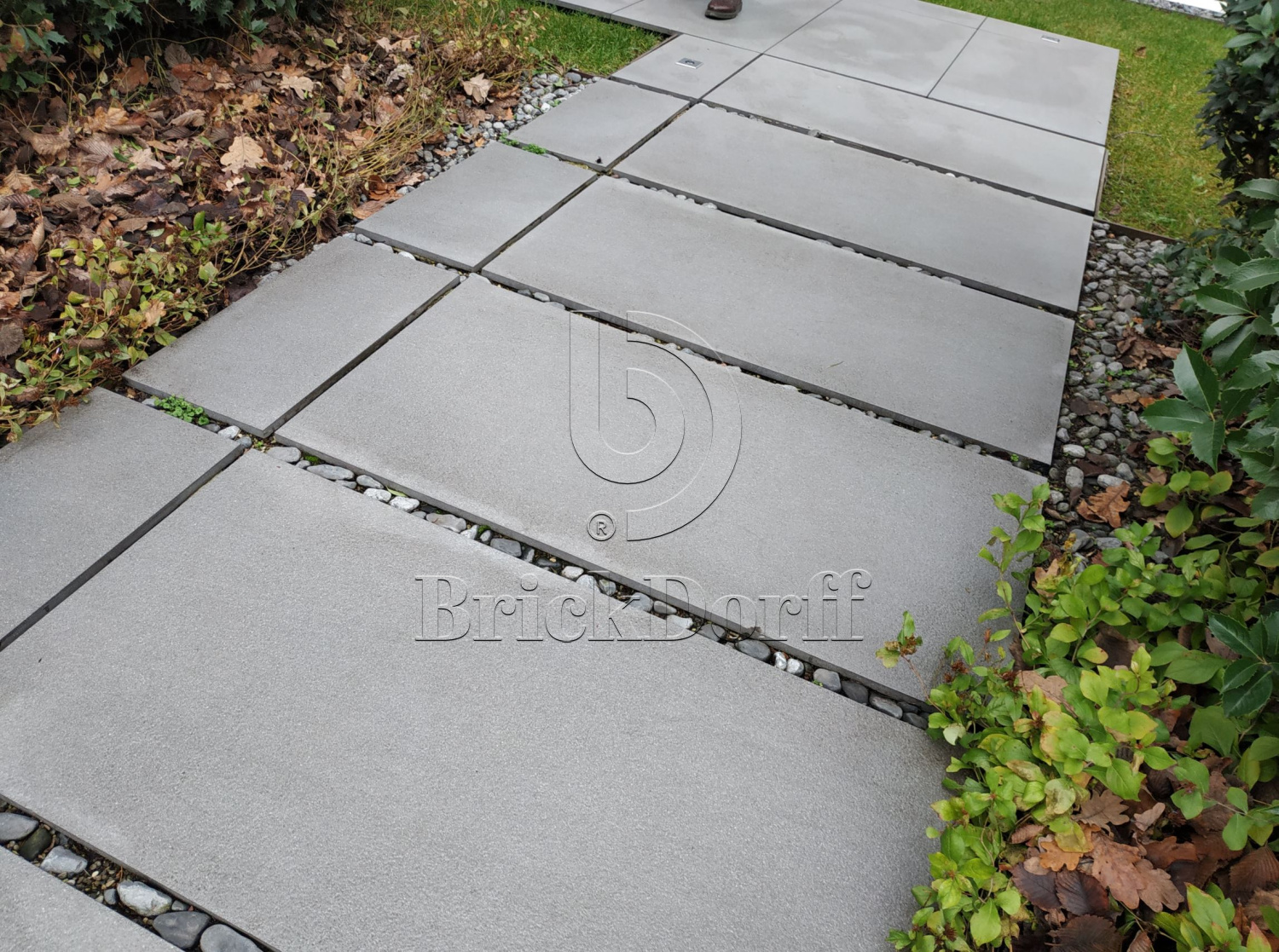 Тротуарная плитка Серая. Cliff Grigio 60 LASTRA 20mm / Клиф Гриджио 60 Ластра 20 мм 600х600х20мм