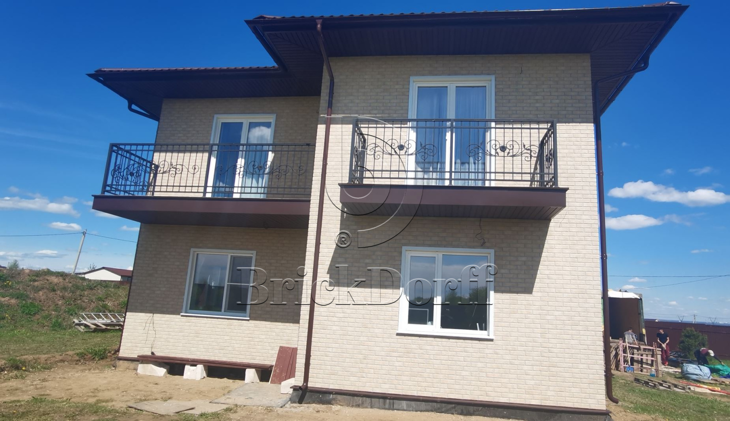 Loft Brick Salt фасадная термопанель из пенополиуретана ППУ 65 мм