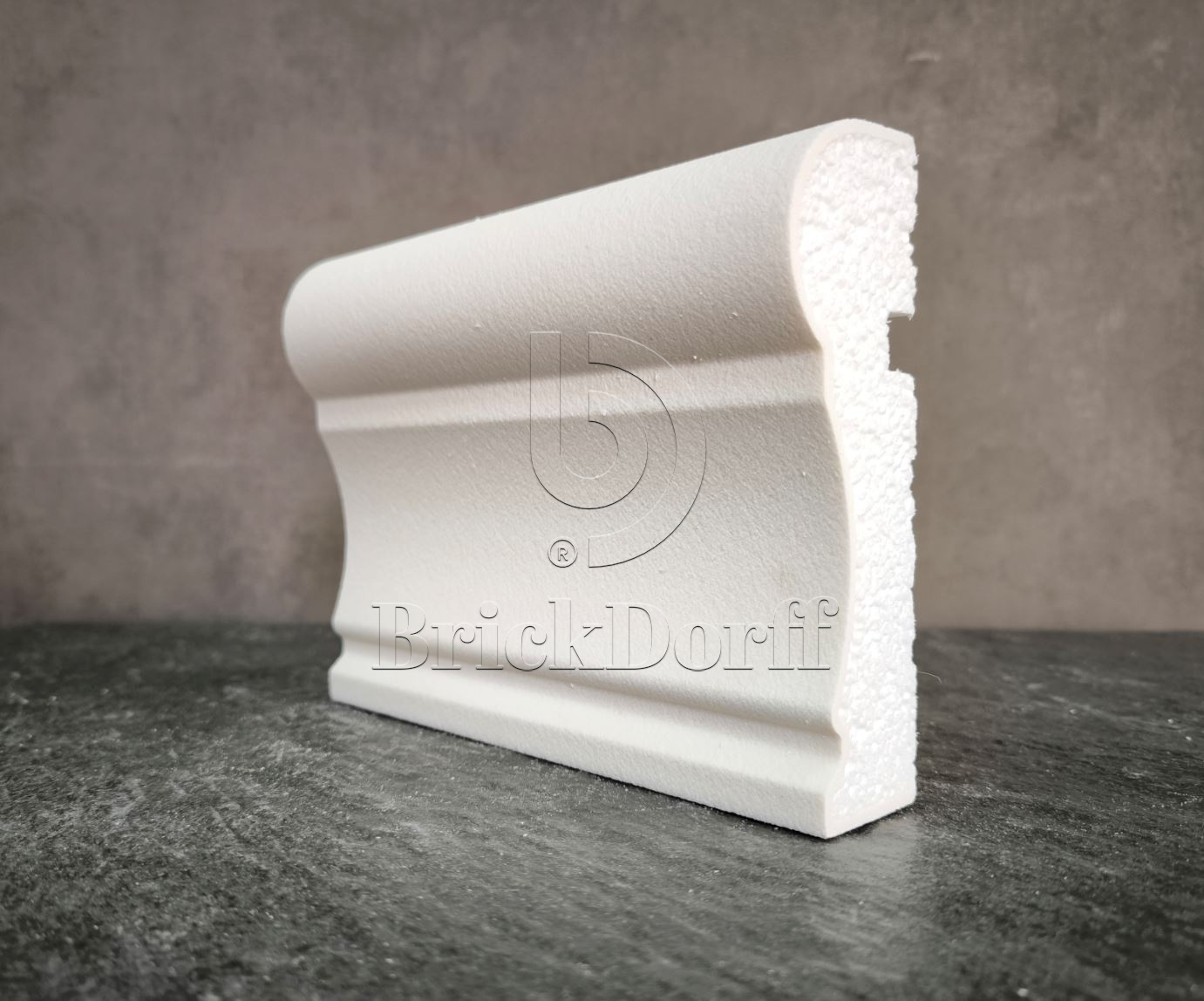 Молдинг для фасада - лепнина, декор из пенополистирола МВ-145/3 145*45*2000 мм