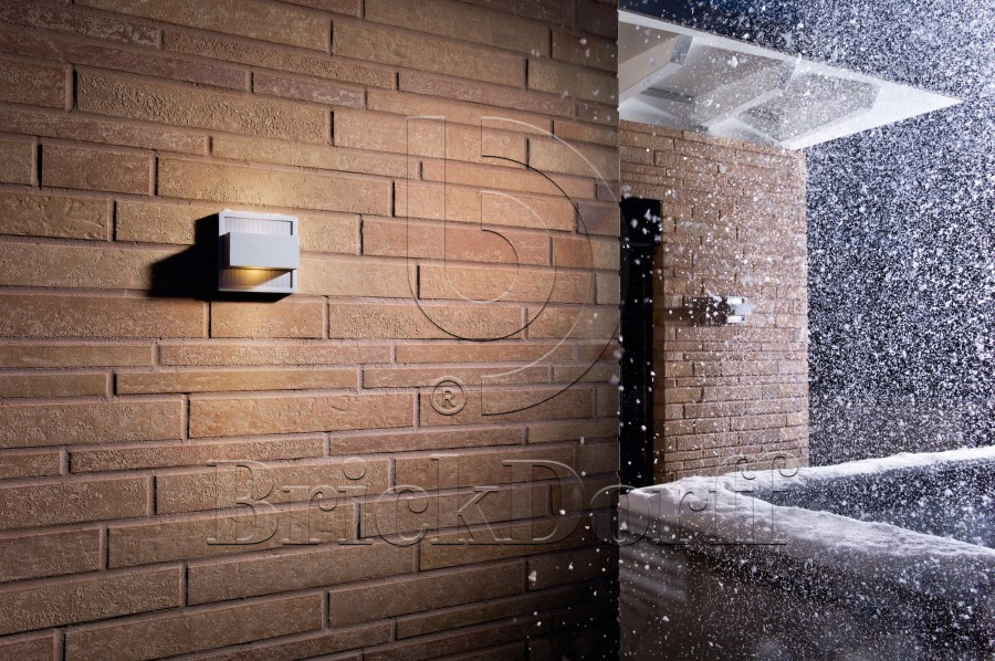 Клинкерная фасадная плитка облицовочная под кирпич Stroeher (Штроер) Zeitlos 354 bronzebruch рельефная NF14, 240*71*14 мм