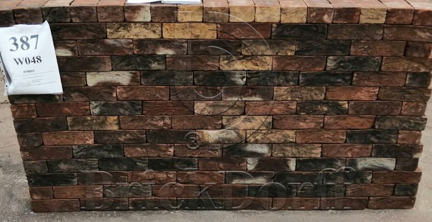 Донские Зори Константиново узорный w048 215*102*65 мм, Кирпич ручной формовки полнотелый, облицовочный