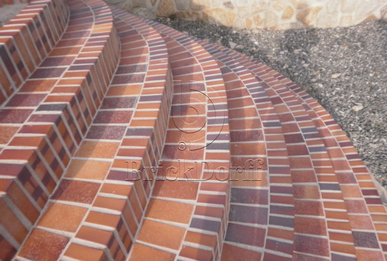 Тротуарная плитка клинкерная ABC Herbstlaub-geflammt (Хербстлауб-гефламмт), 200*100*20 мм