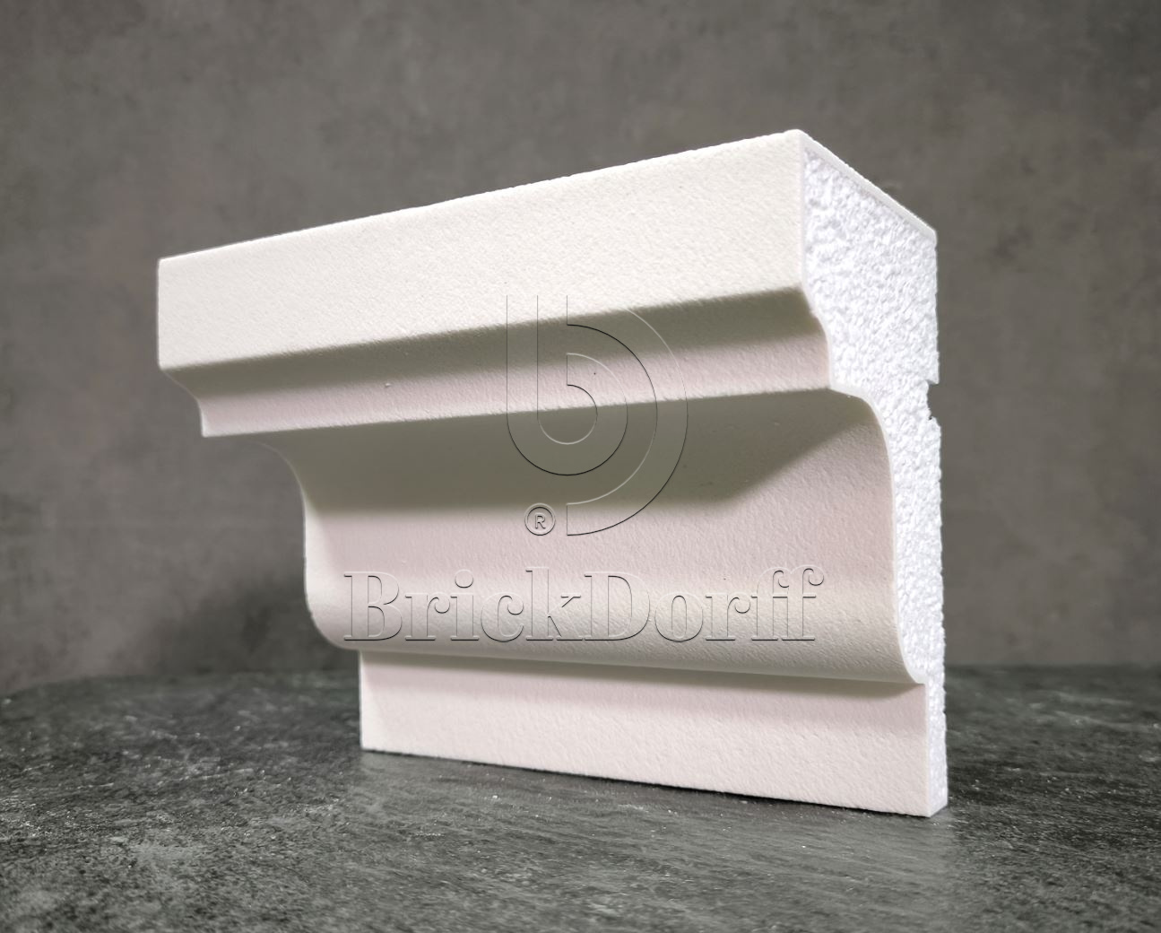 ПОДОКОННИК для Фасада и Интерьера - лепнина, декор из пенополистирола ПВ-155/1 155*100*2000 мм