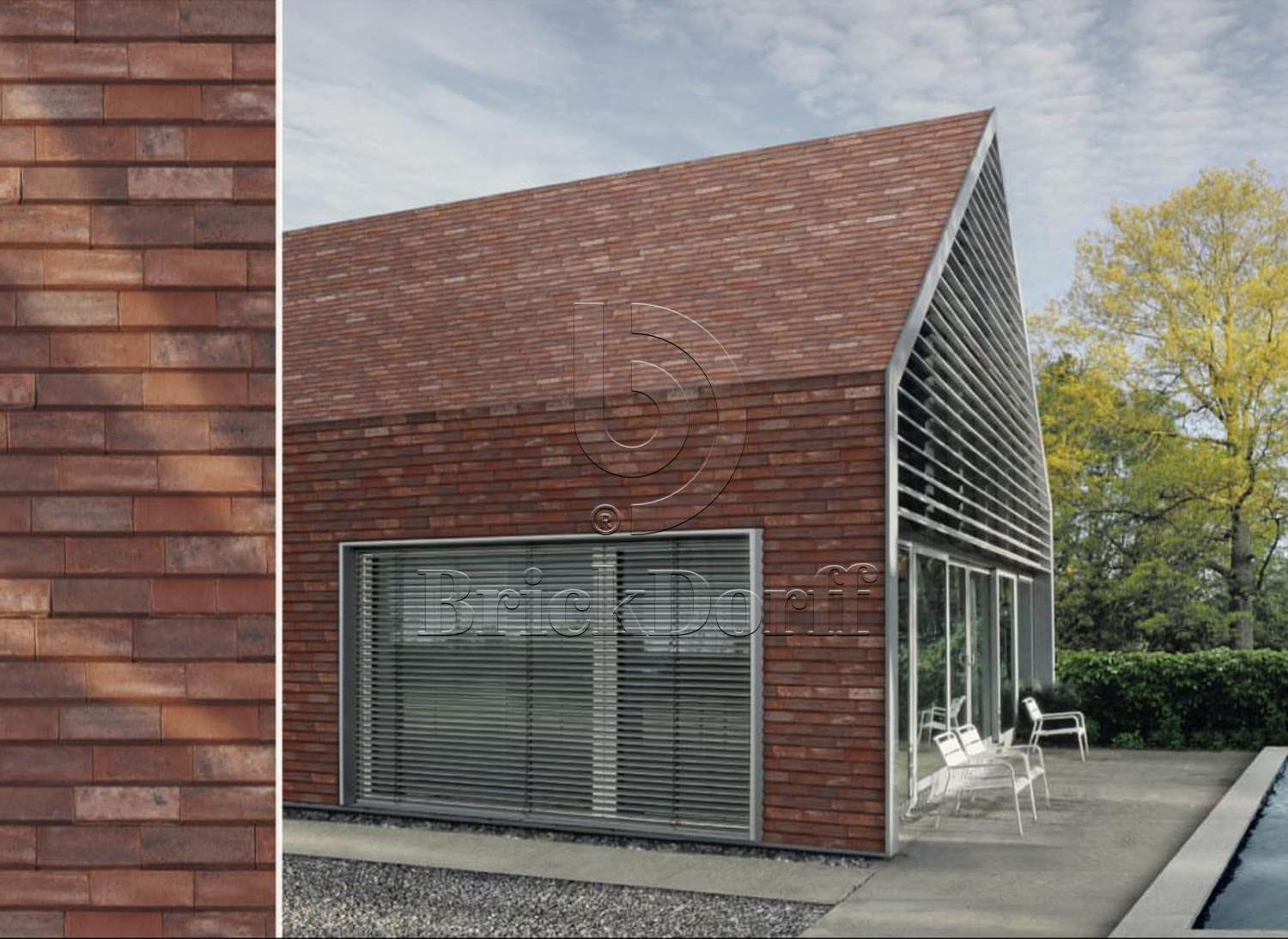 NORDIC 12 Lavagrau 400x175x30x14, ABC Клинкерная плитка для навесного вент Фасада и Кровли