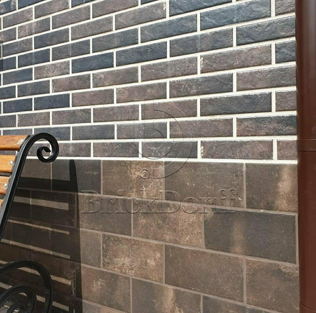 SCANDIANO BROWN 245X66х7,4 мм Клинкерная фасадная плитка под кирпич облицовочная коричневая