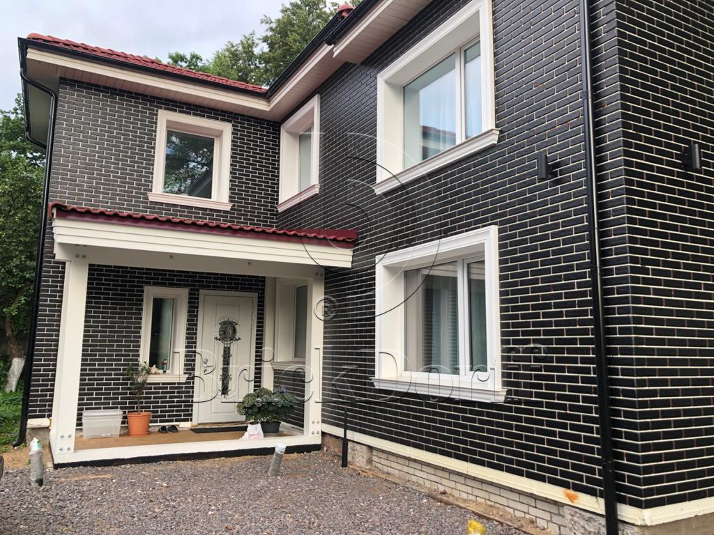 SCANDIANO NERO 245X66х7,4 мм Клинкерная фасадная плитка под кирпич облицовочная черная