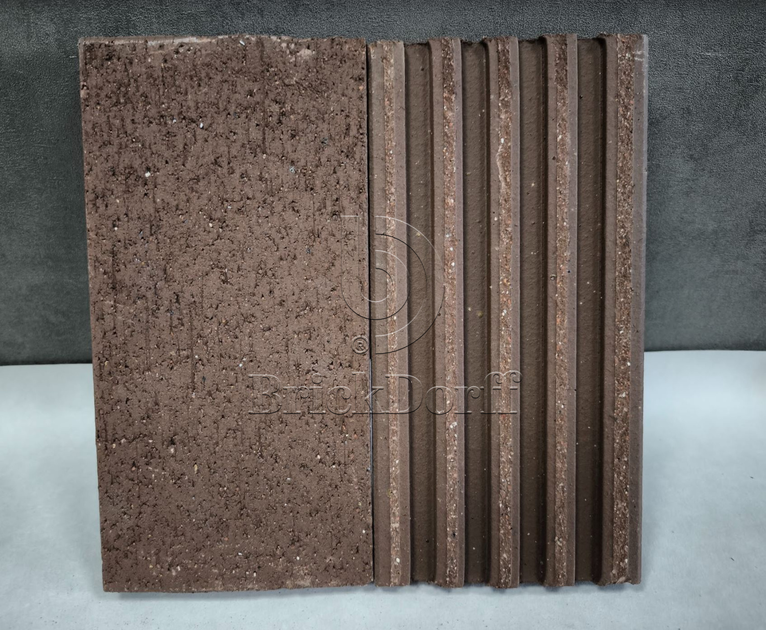 Тротуарная плитка клинкерная коричневая, Braun Ceramix, 200*100*16 мм