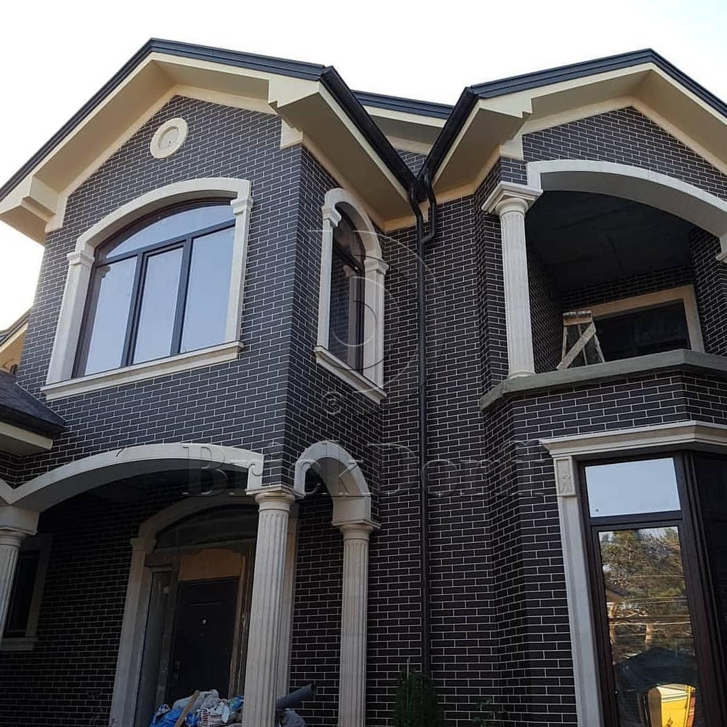 NATURAL BROWN 245X66х7,4 мм Клинкерная фасадная плитка под кирпич облицовочная коричневая