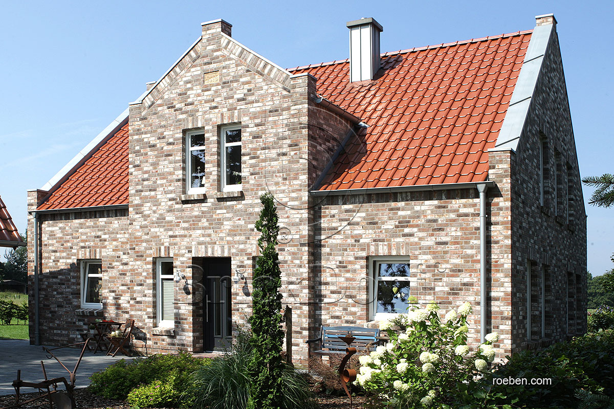 Керамическая черепица рядовая Roben FLANDERNplus красный ангоб